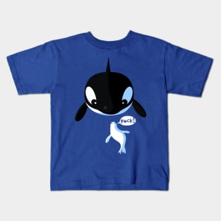 Killer whale and seal Kids T-Shirt